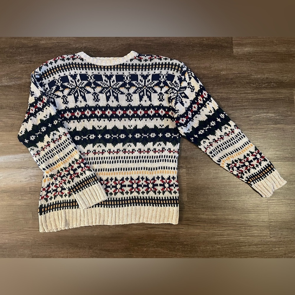 Vintage 90’s U.S.A. Classic Authentic Outfitters Sweater Snowflake Size XL